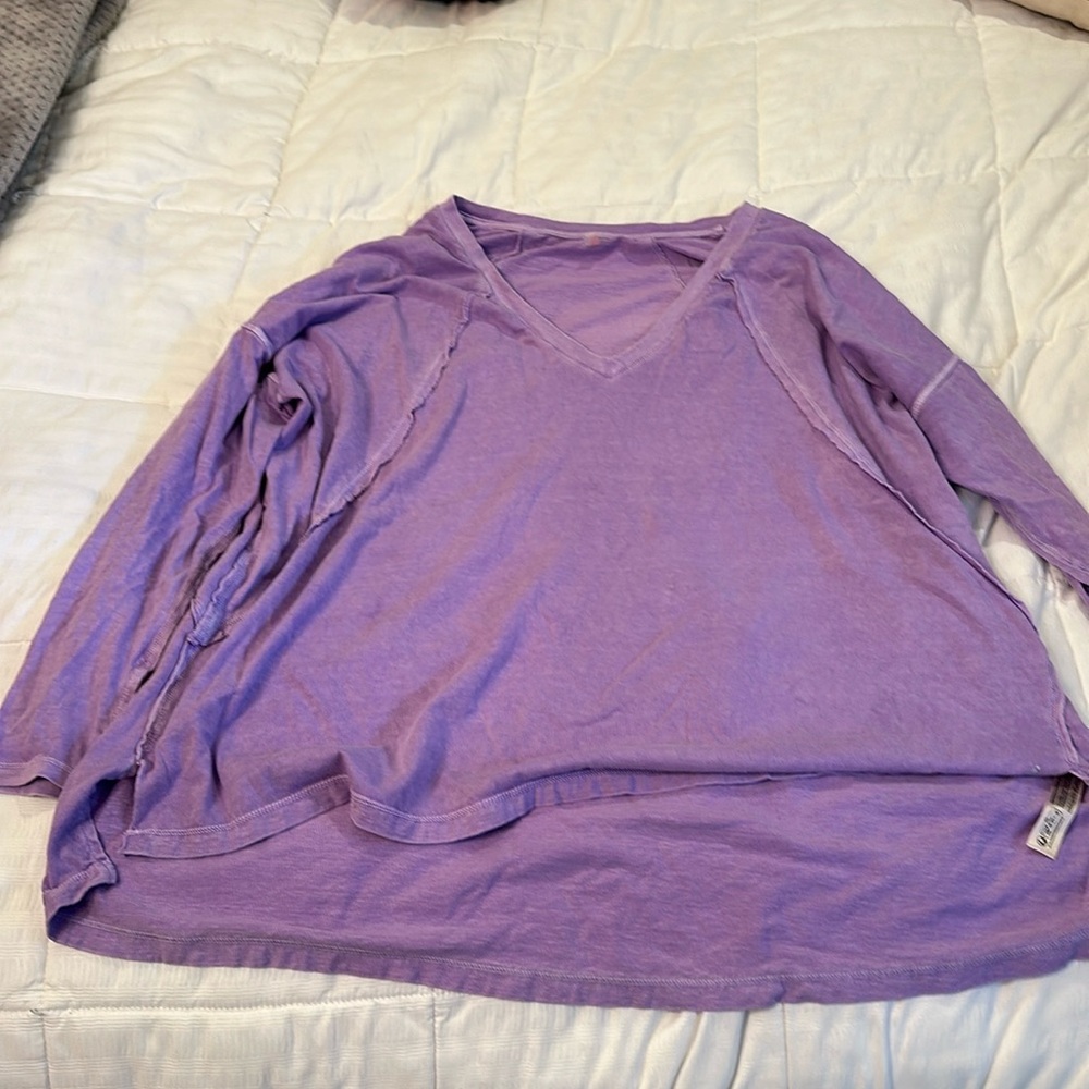 Free people purple long sleeve, Size: XS